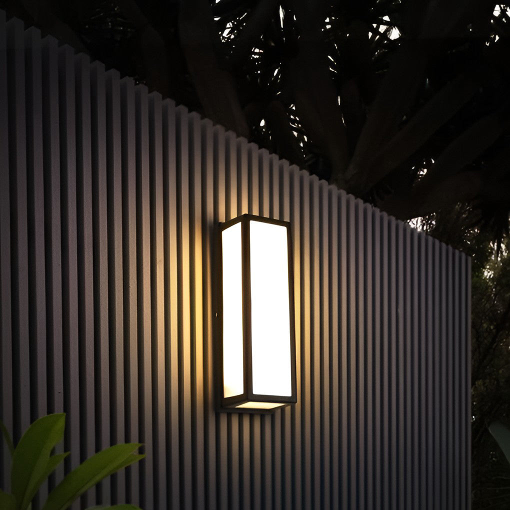 Contemporary Outdoor Wall Light Black LED Waterproof Light