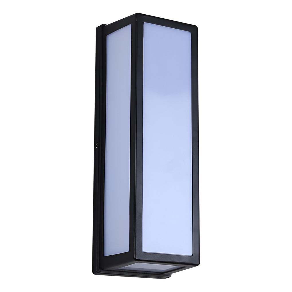 Contemporary Outdoor Wall Light Black LED Waterproof Light