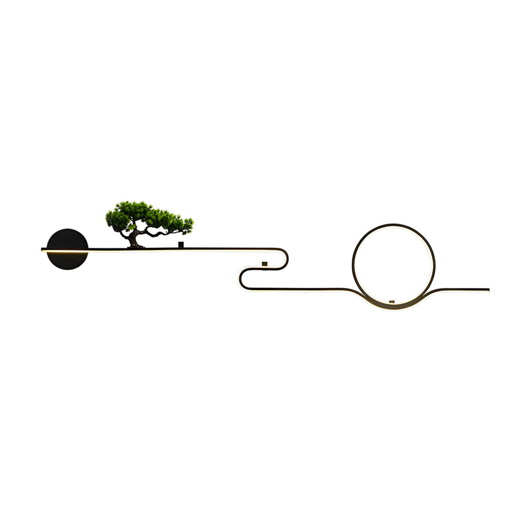 Outdoor Wall Lights Retro Tree Landscape Waterproof LED Wall Sconce