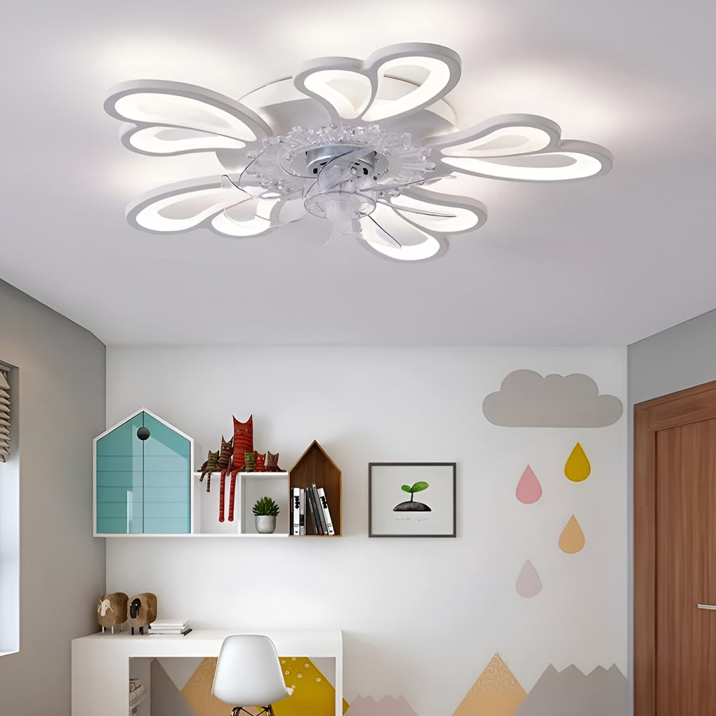 Decorative Ceiling Fans with Lights Nordic LED Light