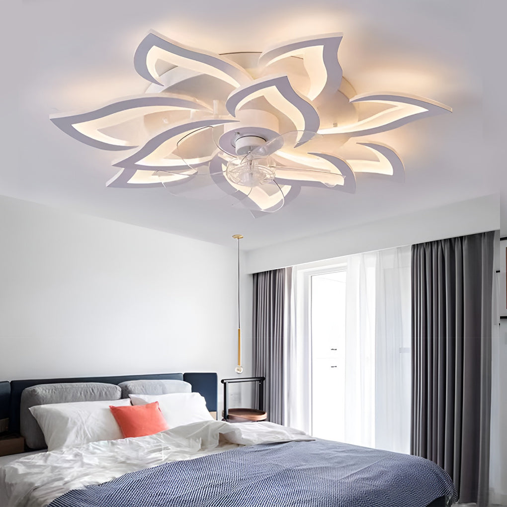 Decorative Ceiling Fans with Lights Nordic LED Light