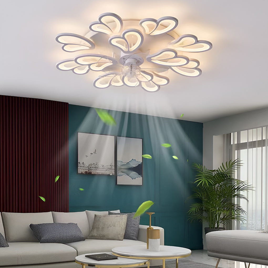 Decorative Ceiling Fans with Lights Nordic LED Light
