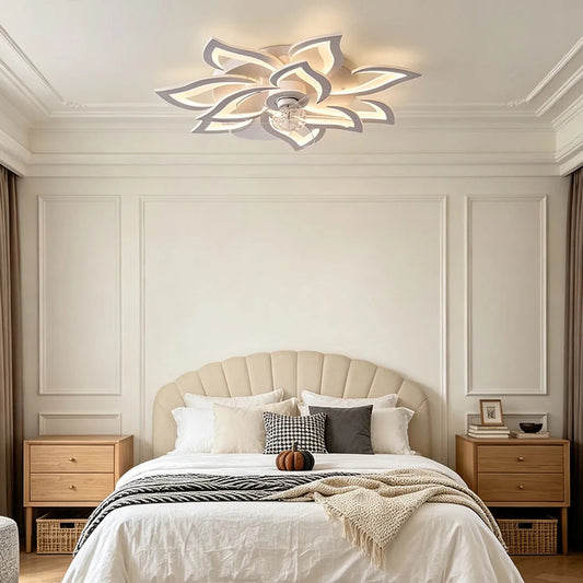 Decorative Ceiling Fans with Lights Nordic LED Light