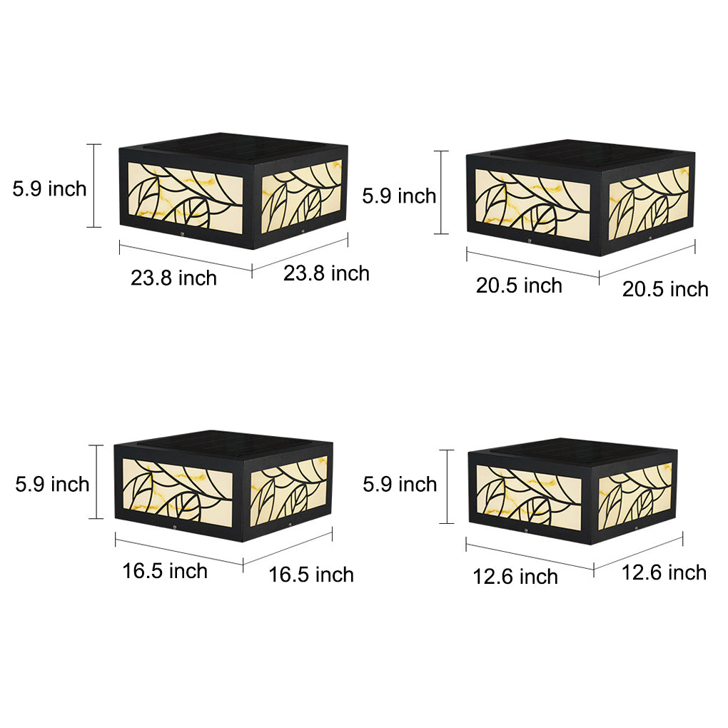 Gate Pillar Lights Modern Square LED Outdoor Light