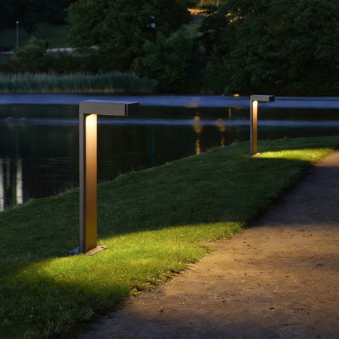 L Shaped Landscape Light Modern Outdoor Metal Path Light