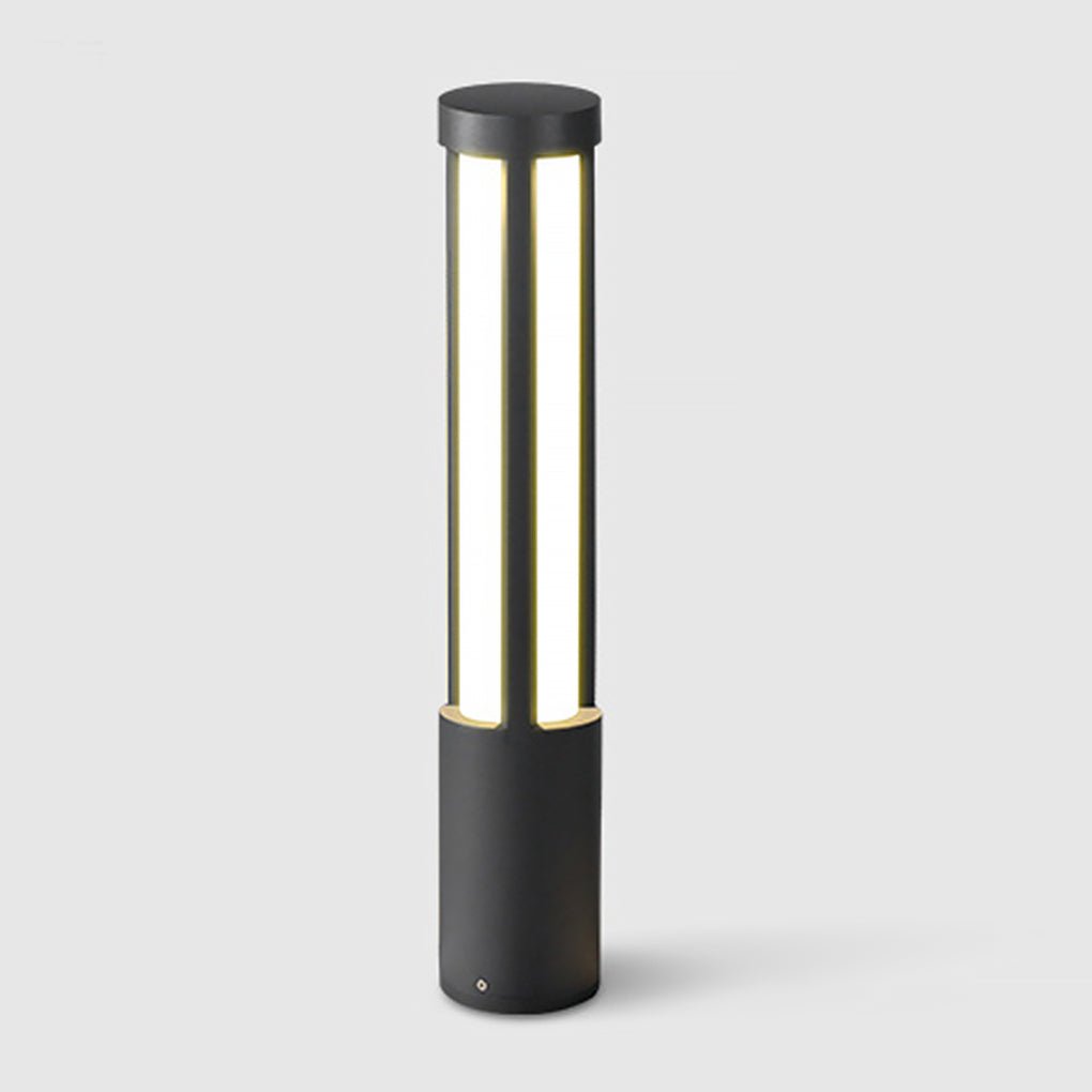 Residential Bollard Lights Modern Cylindrical LED Landscape Light