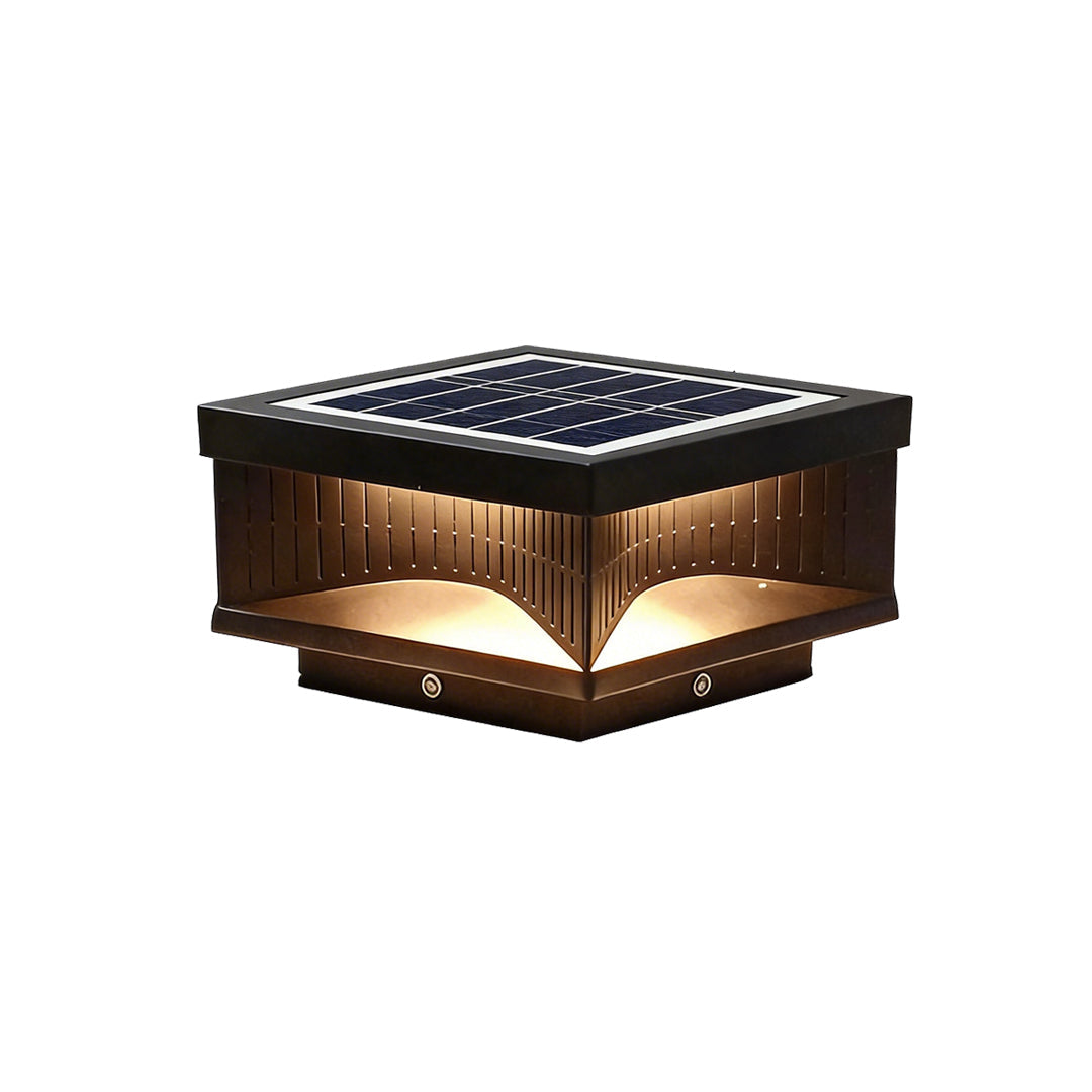 Square Outdoor Pillar Lights Stripe Decorative LED Light