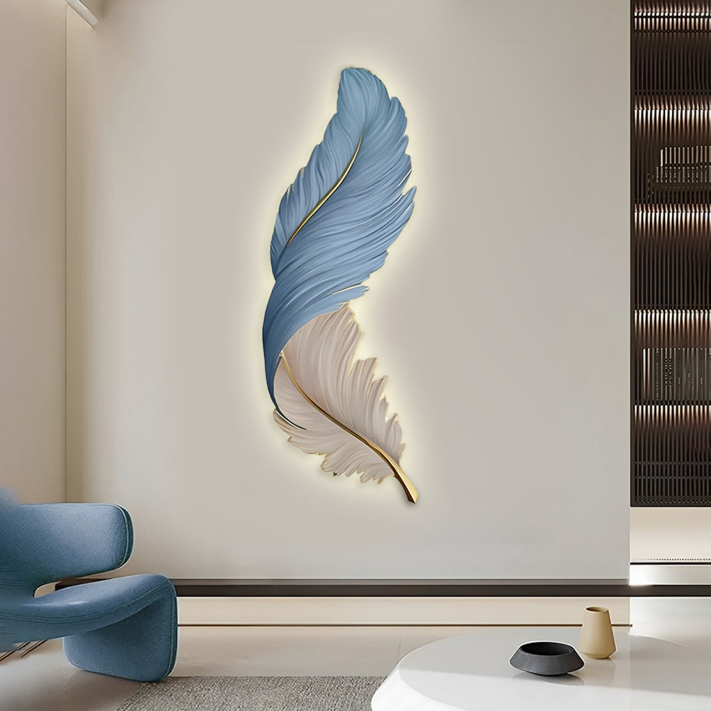 Feather Wall Lamp Modern Luxury Creative LED Art Deco Lamp