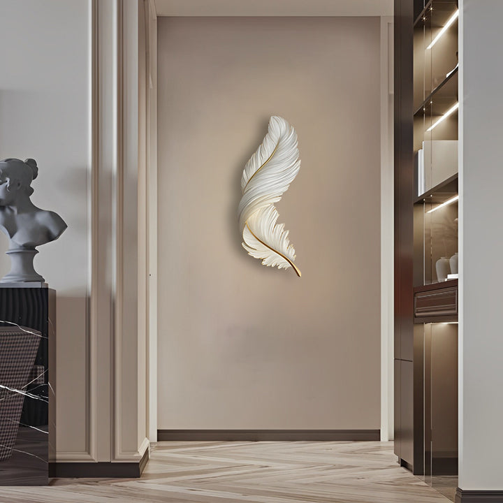 Feather Wall Lamp Modern Luxury Creative LED Art Deco Lamp