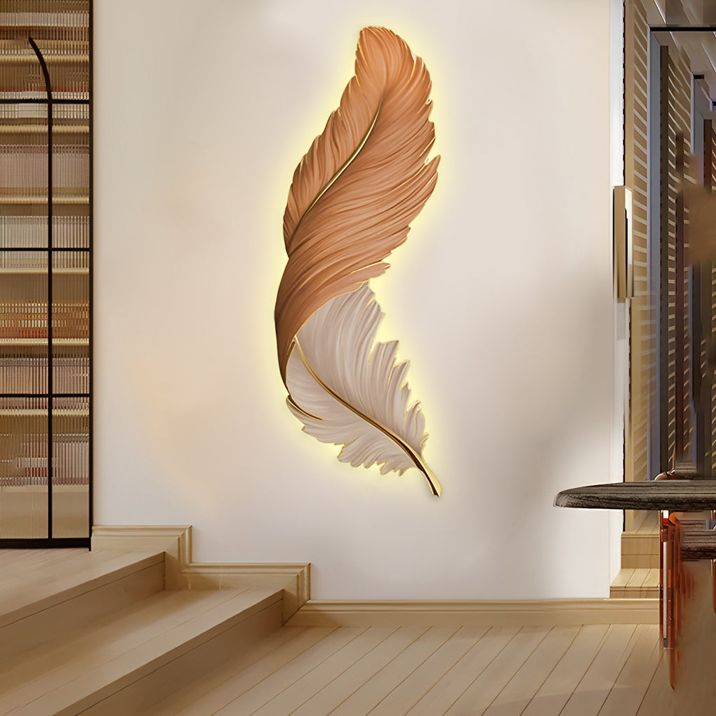 Feather Wall Lamp Modern Luxury Creative LED Art Deco Lamp