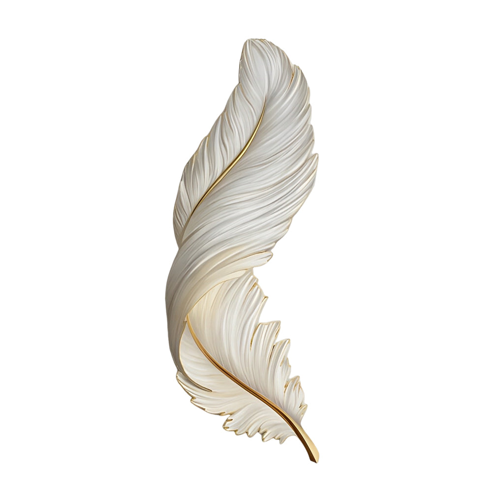 Feather Wall Lamp Modern Luxury Creative LED Art Deco Lamp