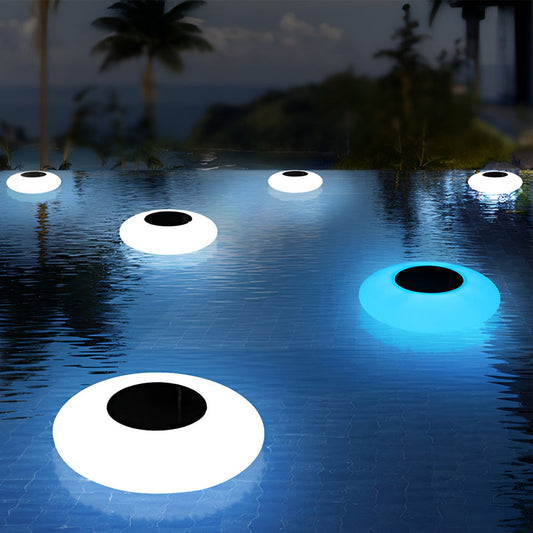 Floating Pond Lamp Rgb Solar-Powered Pool White Light