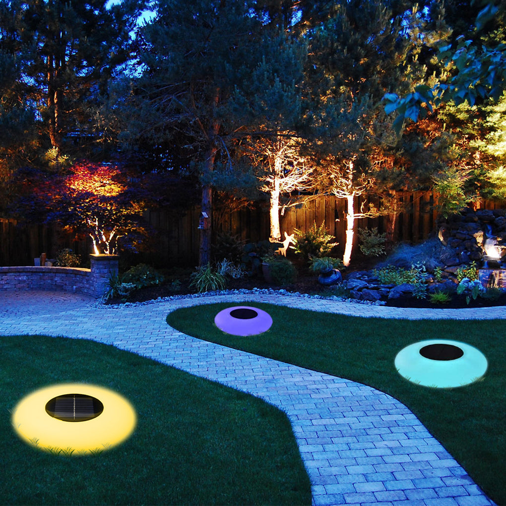 Floating Pond Lamp Rgb Solar-Powered Pool White Light
