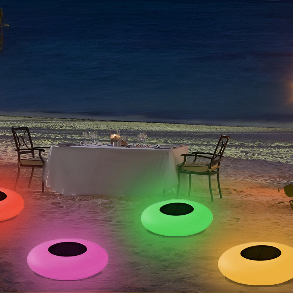 Floating Pond Lamp Rgb Solar-Powered Pool White Light