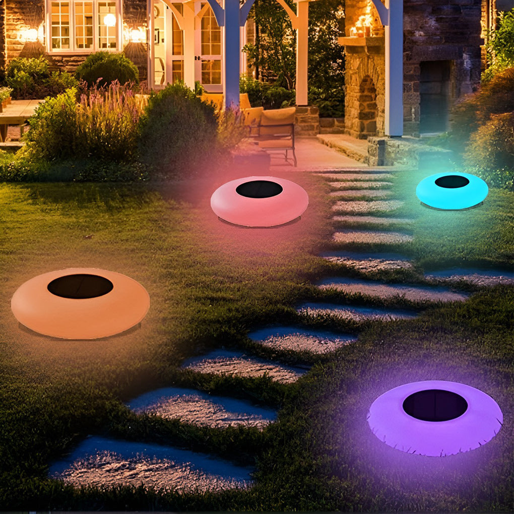 Floating Pond Lamp Rgb Solar-Powered Pool White Light