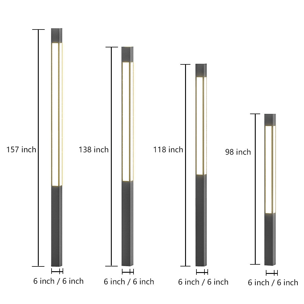 Garden Bollard Lights Outdoor Waterproof LED Landscape Light