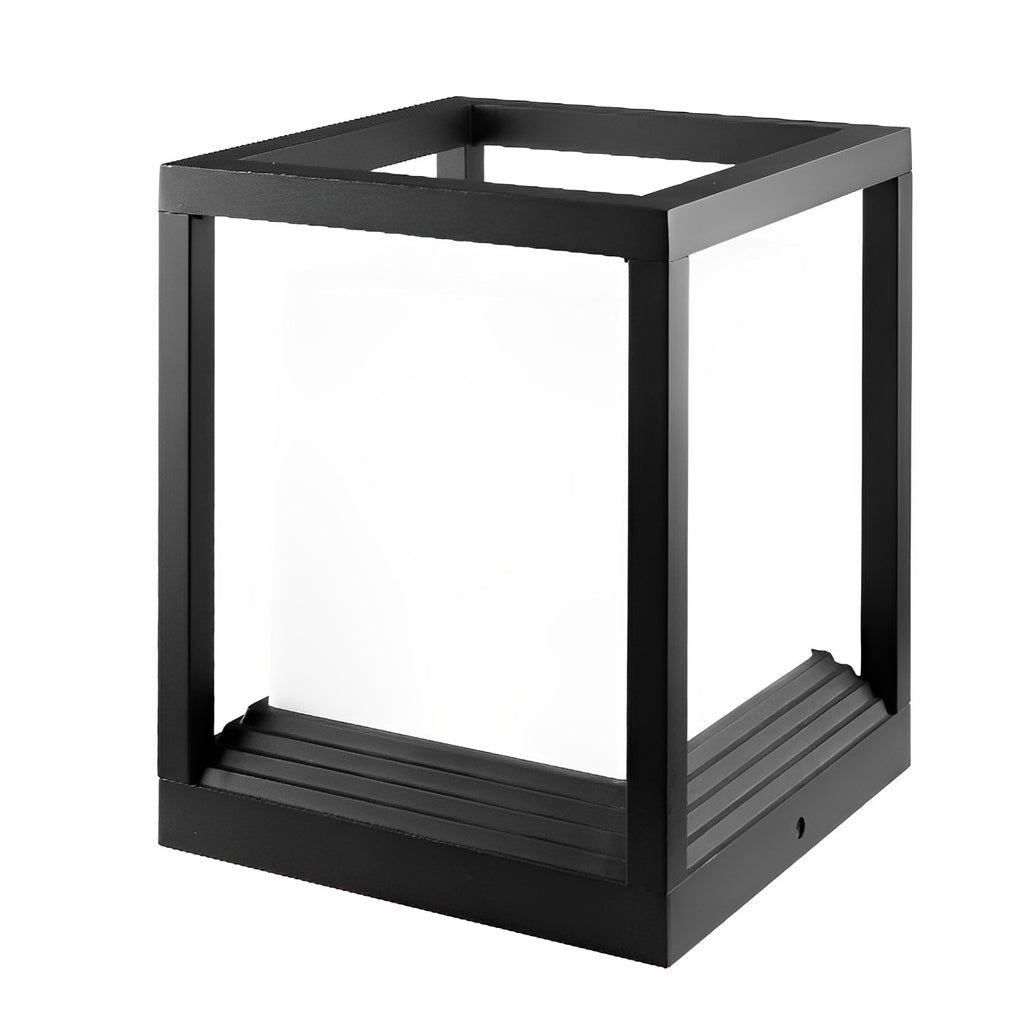 Garden Pedestal Lights Minimalist Square Waterproof LED Light