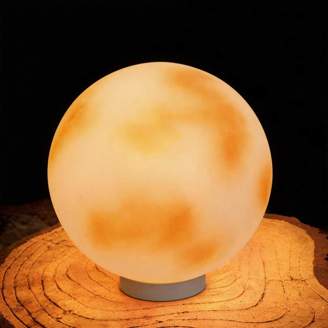 Moon-Shaped Stone Pillar Light Outdoor Decorative Light