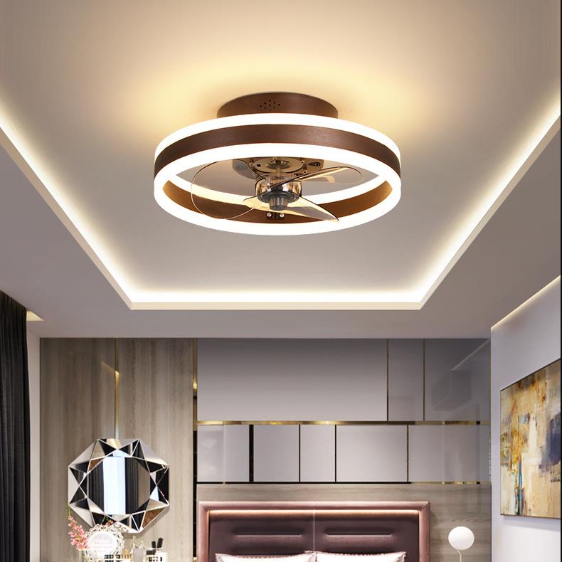 Gold Ceiling Fan with Light Dimmable Modern LED Light