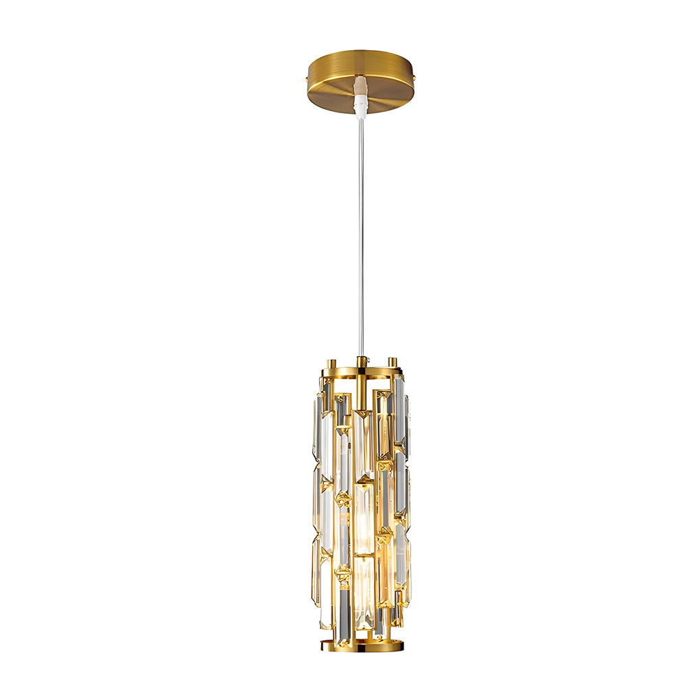 Mini Crystal Pendant Light Creative Art Crystal Island Ceiling Light