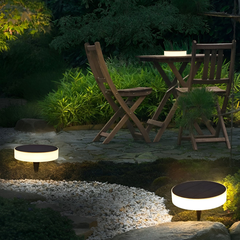 Ground Solar Lights Disc Elegant LED Landscapes Light