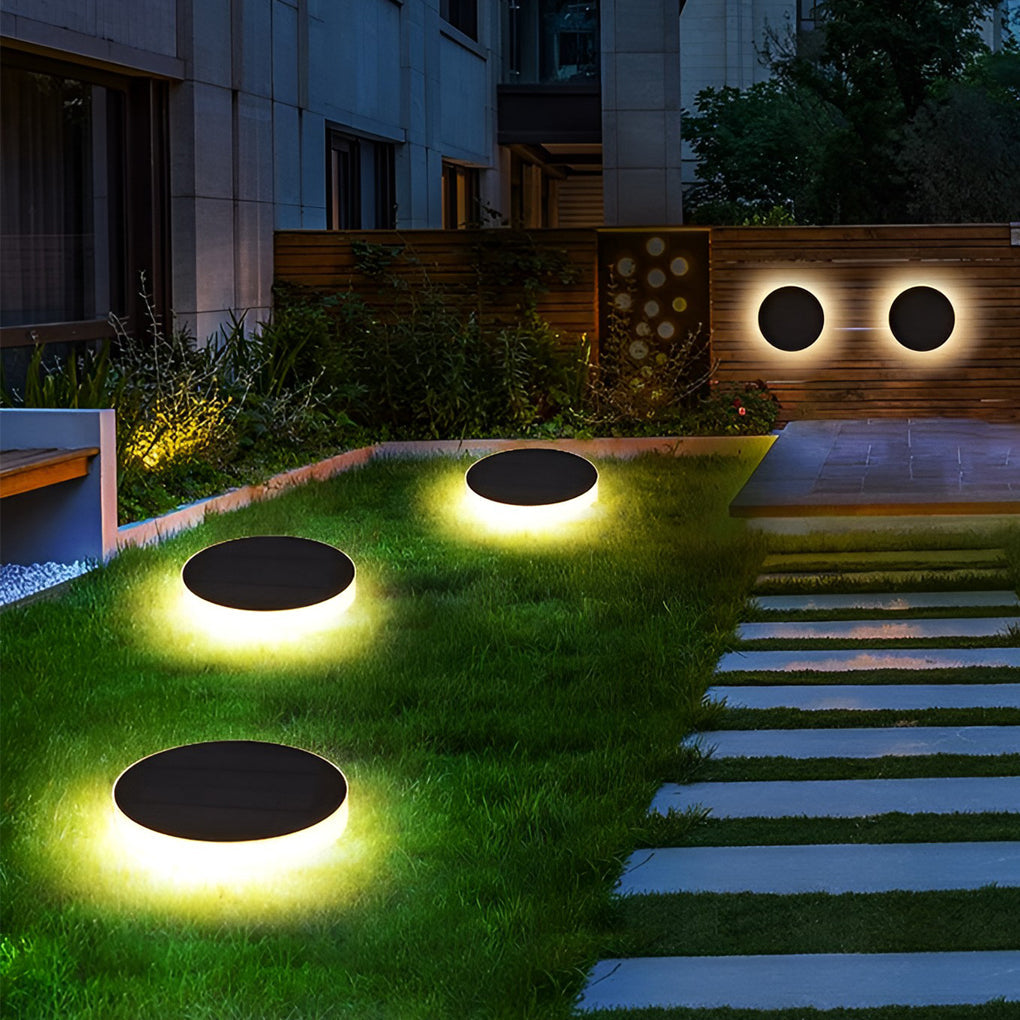 Ground Solar Lights Disc Elegant LED Landscapes Light