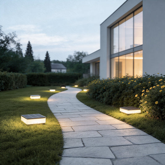 Ground Solar Lights Disc Elegant LED Landscapes Light