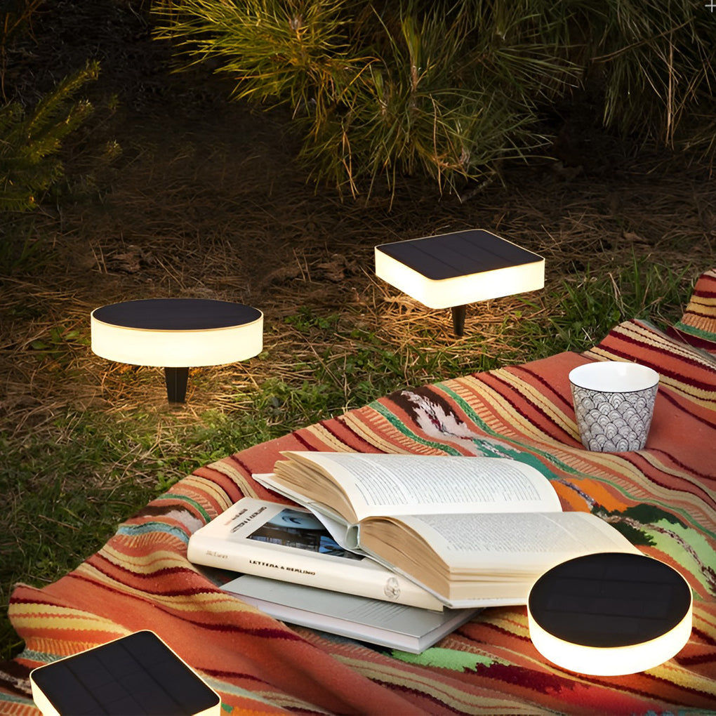 Ground Solar Lights Disc Elegant LED Landscapes Light