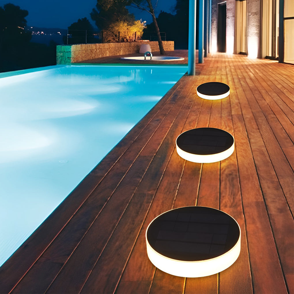 Ground Solar Lights Disc Elegant LED Landscapes Light