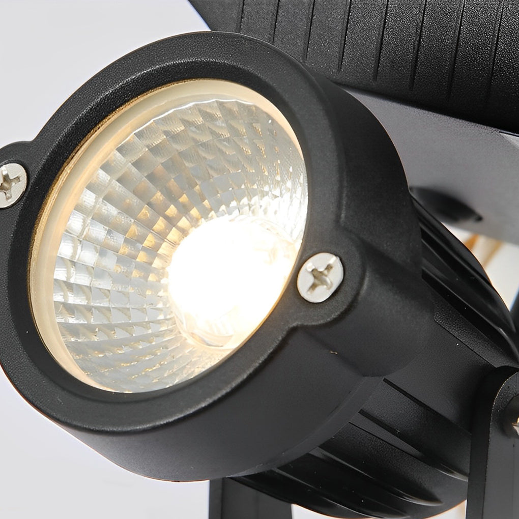 Ground Spike Solar Lights Adjustable LED RGB Waterproof Tree Spotlight