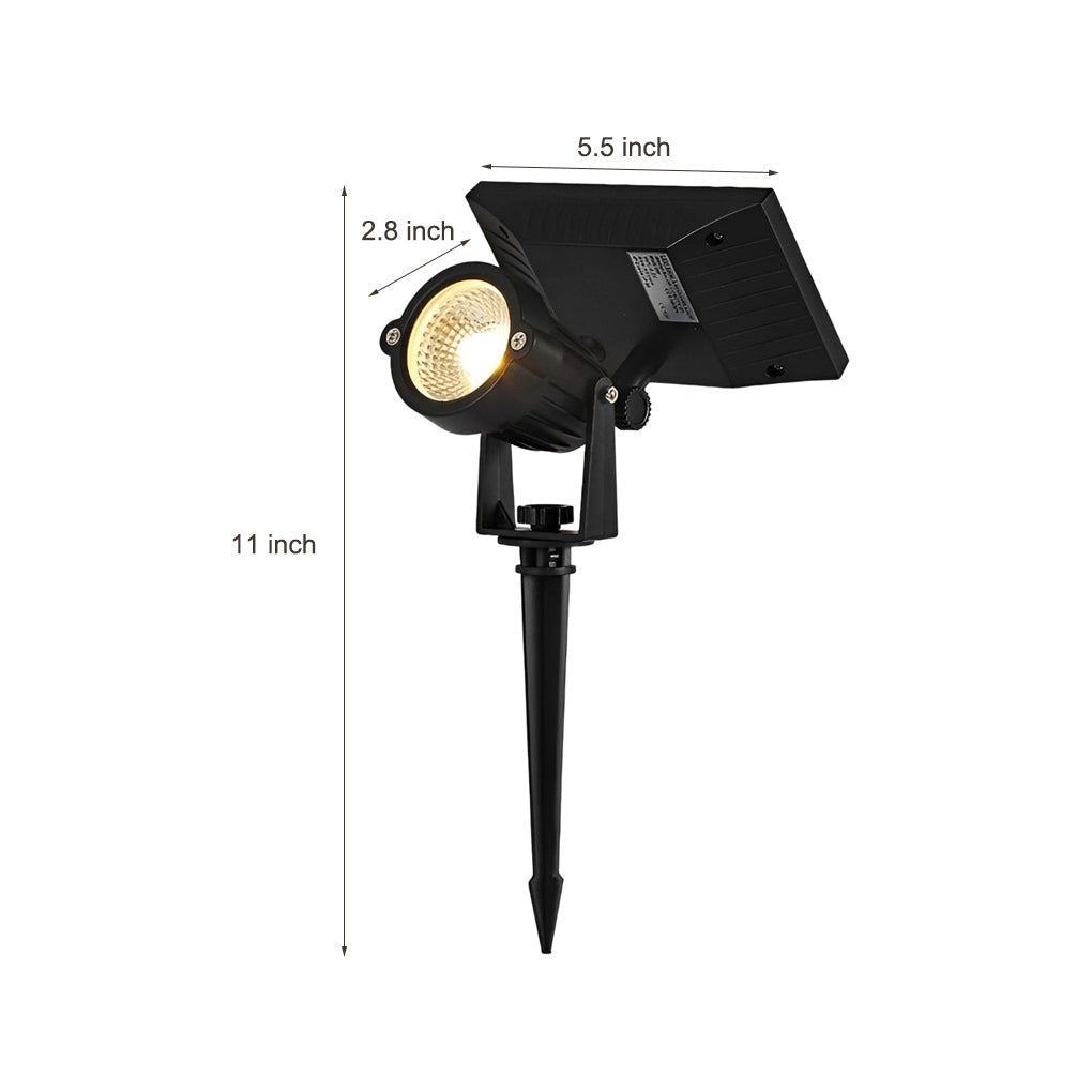 Ground Spike Solar Lights Adjustable LED RGB Waterproof Tree Spotlight