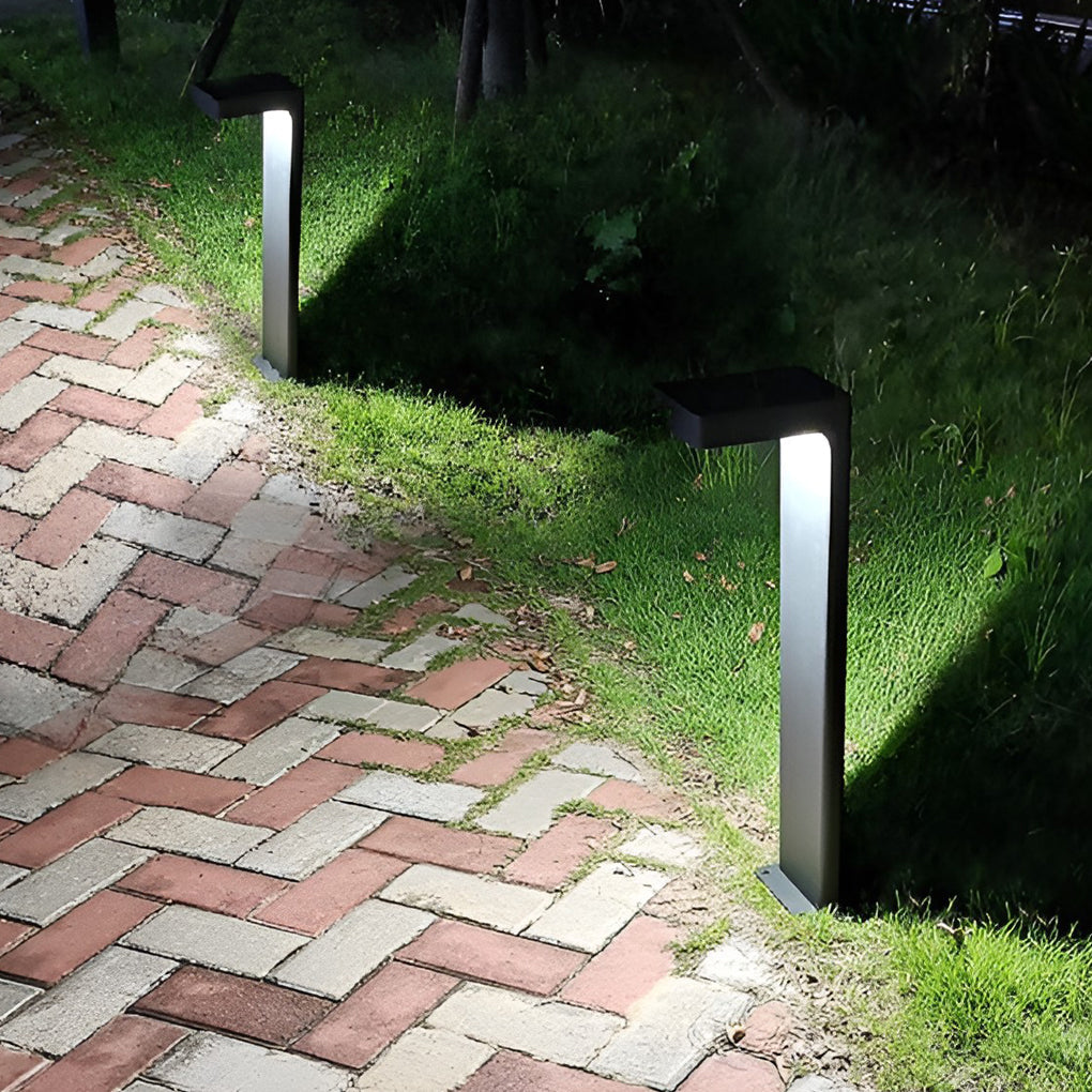 L Shaped Landscape Light Modern Outdoor Metal Path Light