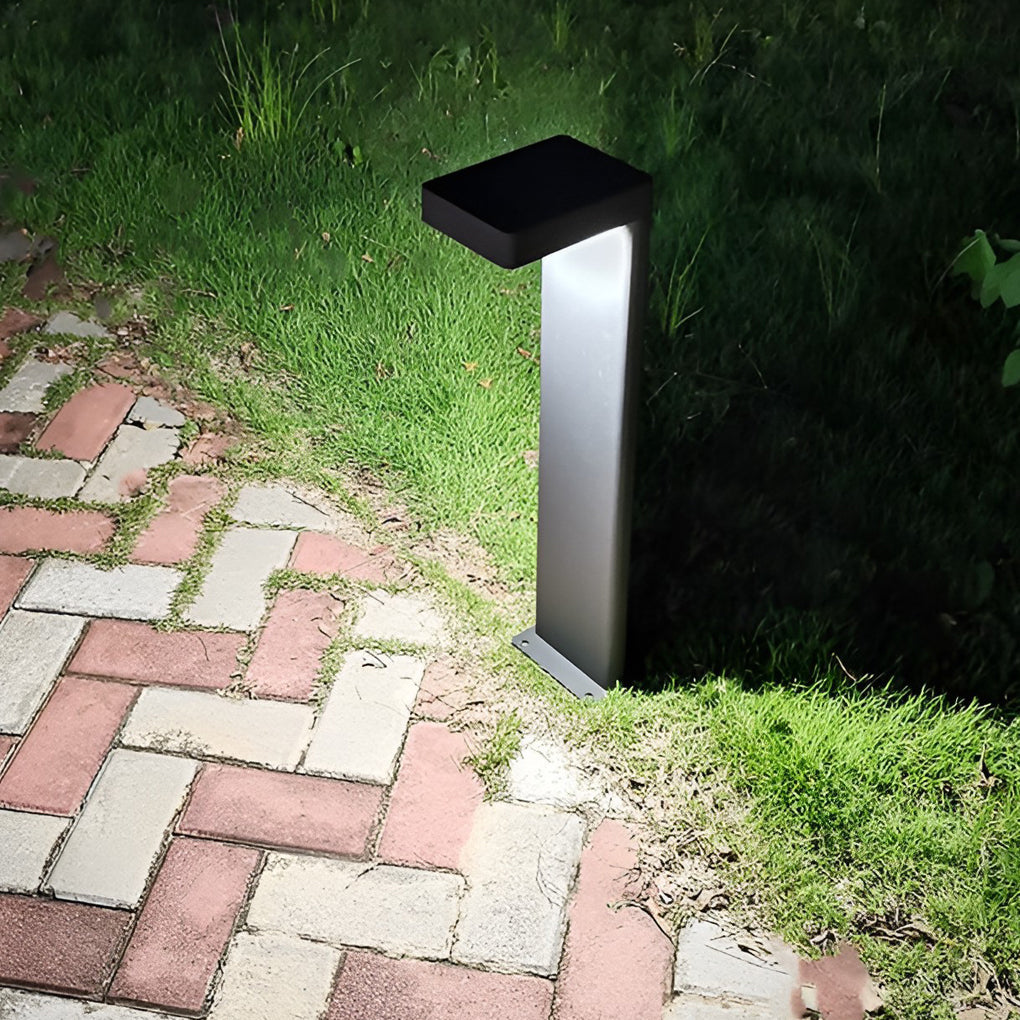 L Shaped Landscape Light Modern Outdoor Metal Path Light