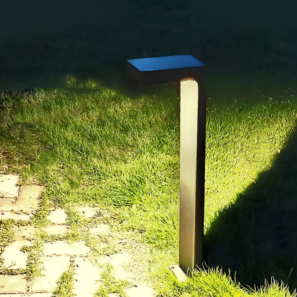 L Shaped Landscape Light Modern Outdoor Metal Path Light
