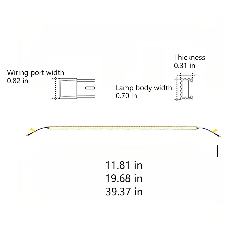 Exterior LED Step Lights Long Strip Decorative Lamp