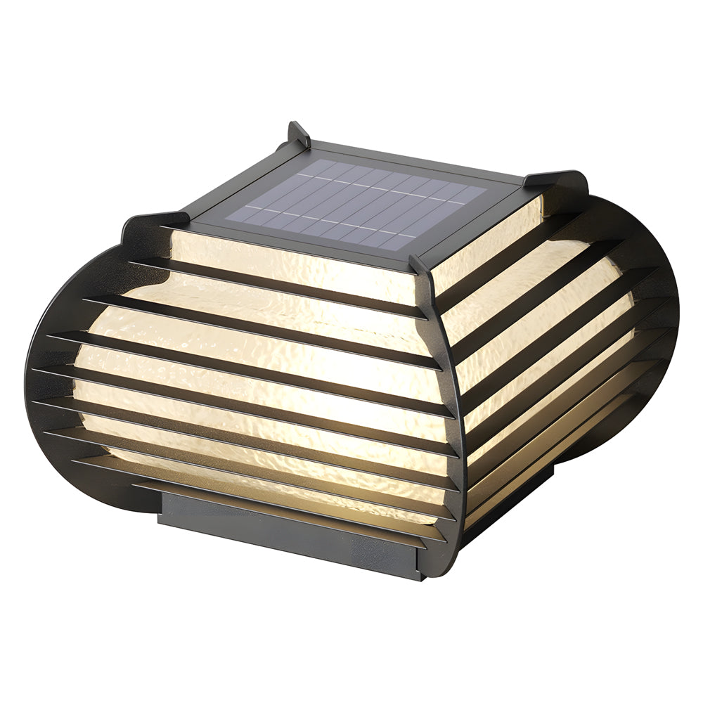 Lantern Pillar Lights Modern Black Grille Landscape Light