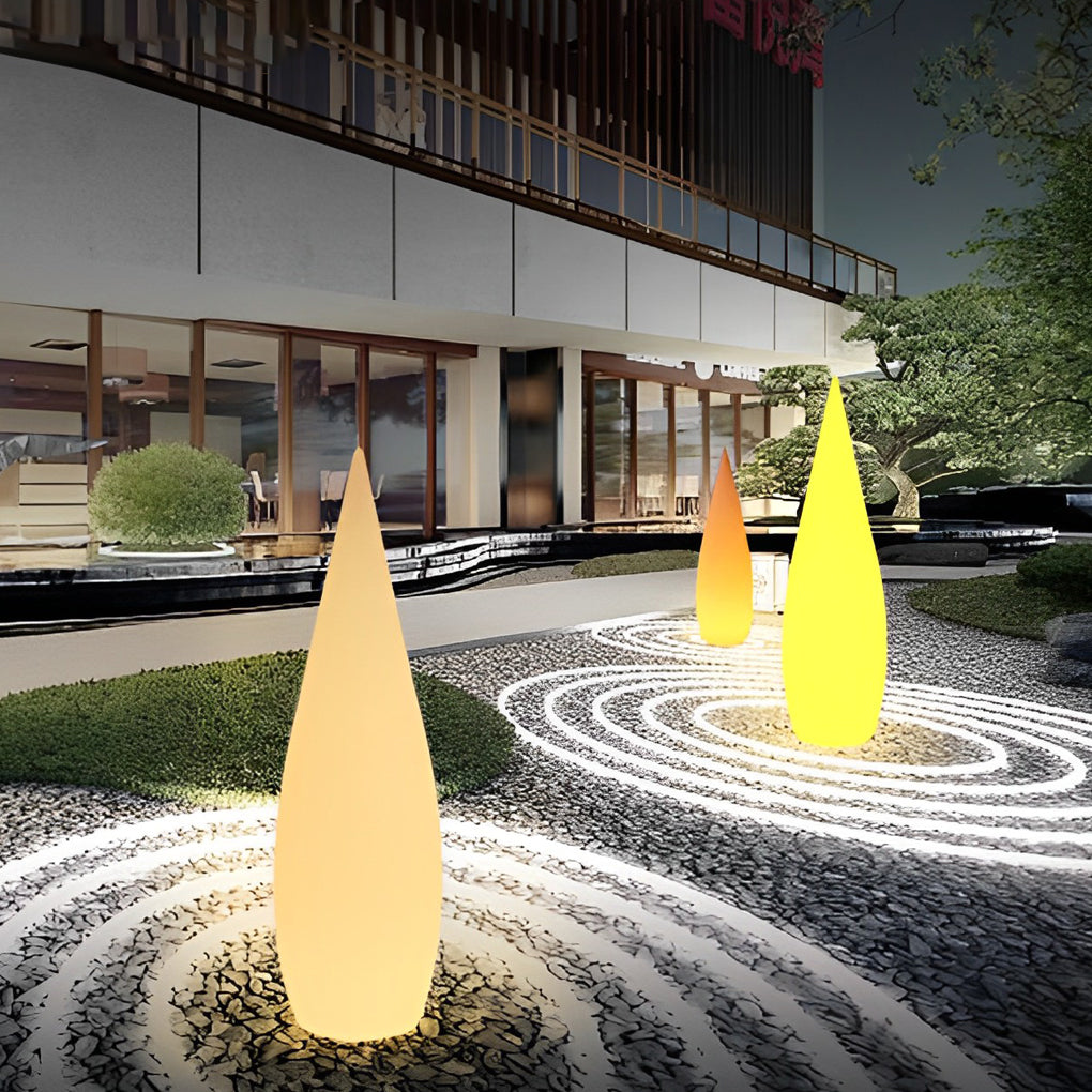 Modern Teardrop Outdoor Light Stylish LED Floor Lamp Landscape Light