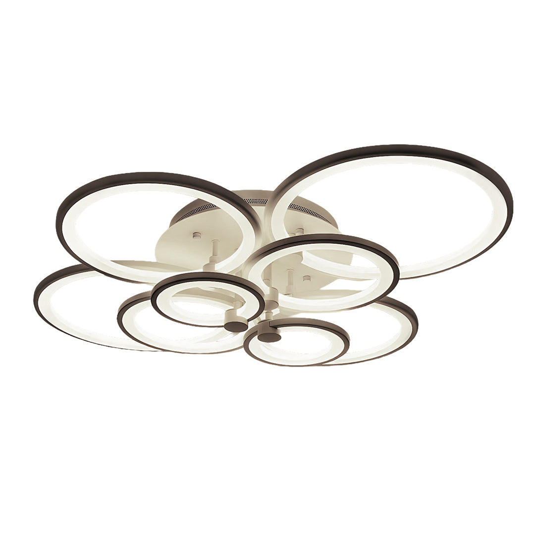 Multi Ring Ceiling Lights Elegant Unique Overlapping Rings Lamp