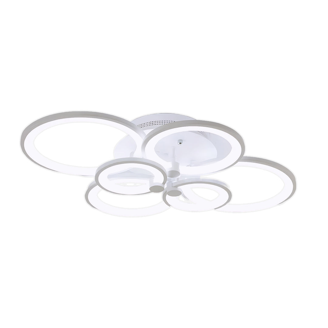 Multi Ring Ceiling Lights Elegant Unique Overlapping Rings Lamp