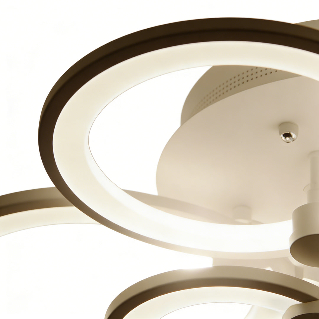 Multi Ring Ceiling Lights Elegant Unique Overlapping Rings Lamp