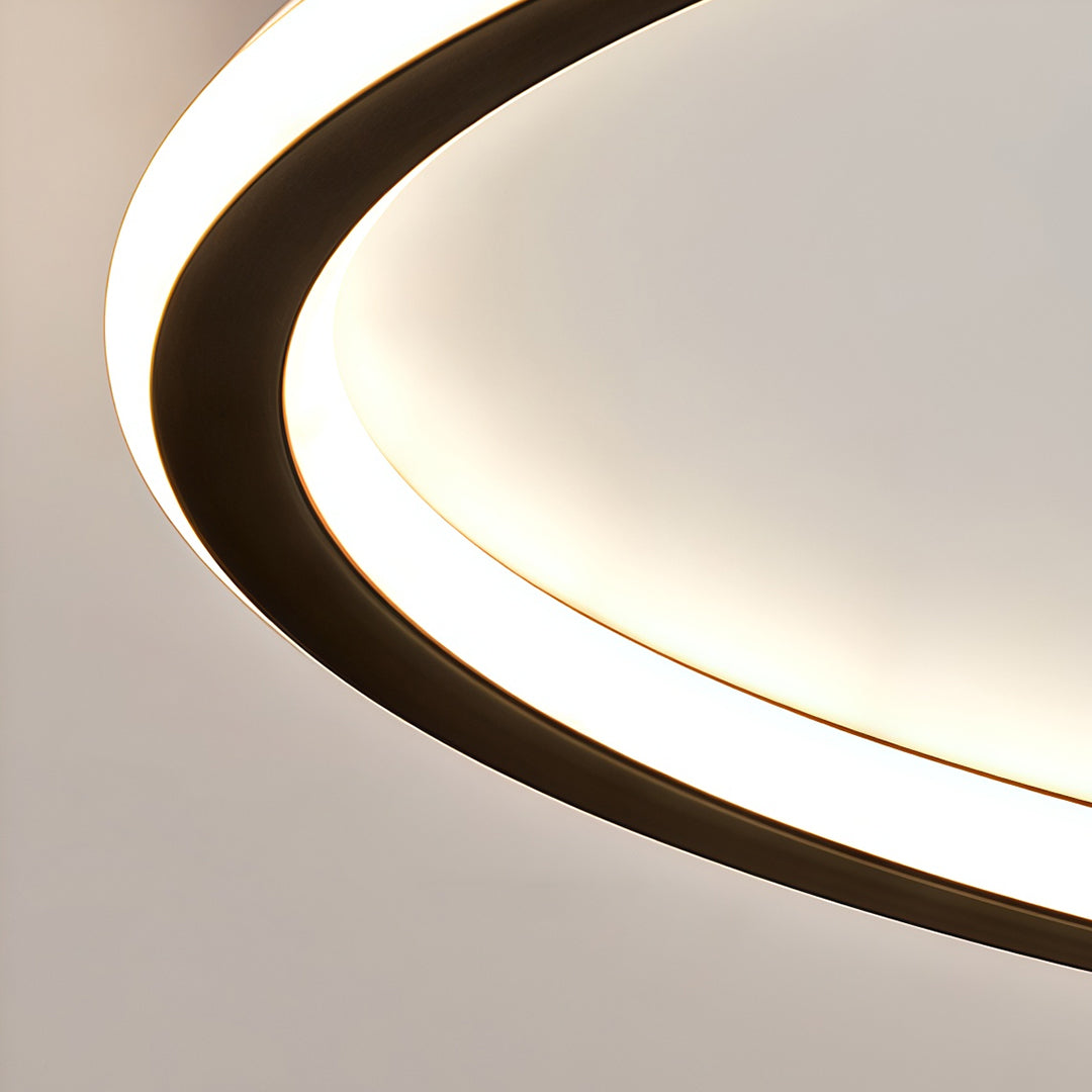 LED Circle Ceiling Lamp Simple Acrylic Metal Light