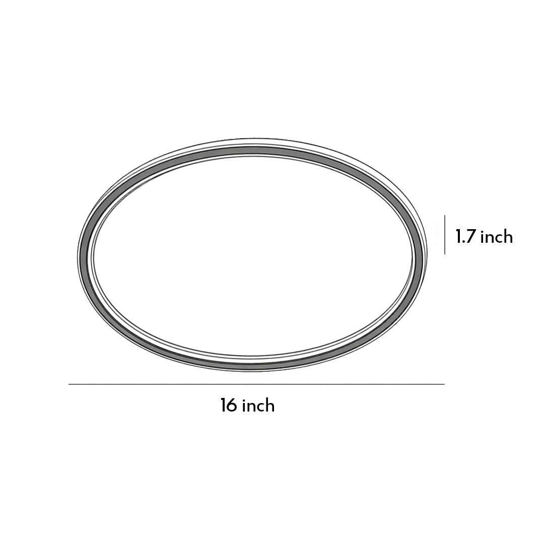 LED Circle Ceiling Lamp Simple Acrylic Metal Light