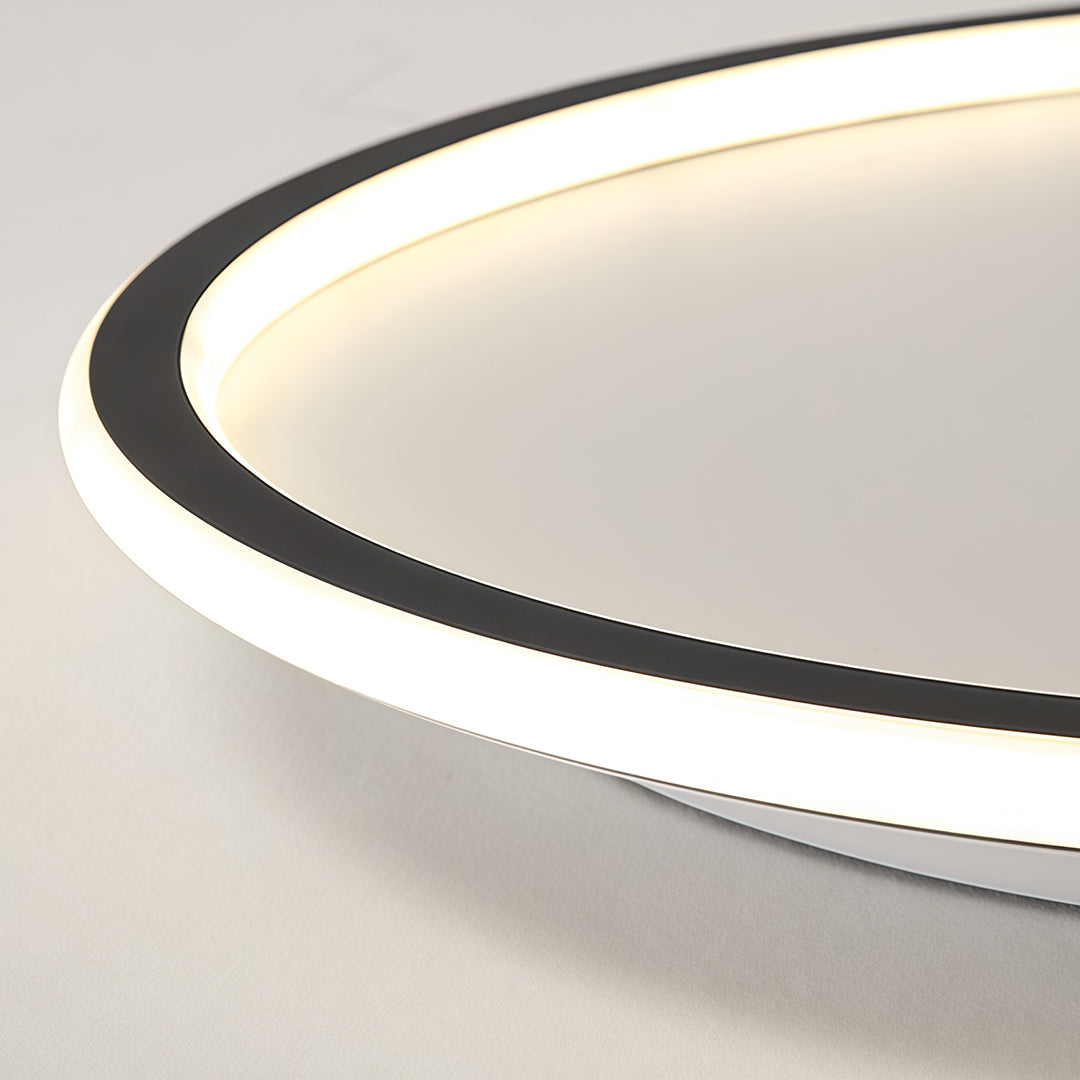 LED Circle Ceiling Lamp Simple Acrylic Metal Light