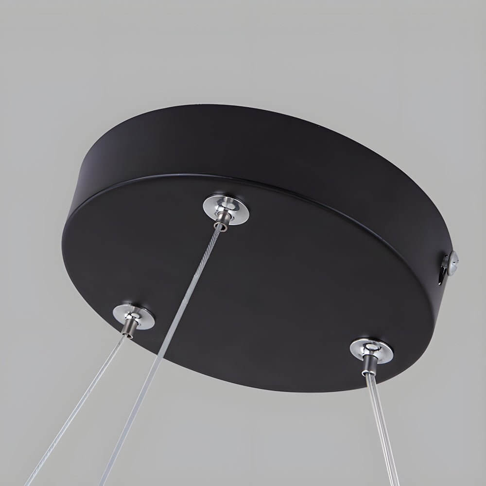 LED Pendant Ring Ceiling Light Modern Metal Acrylic Light