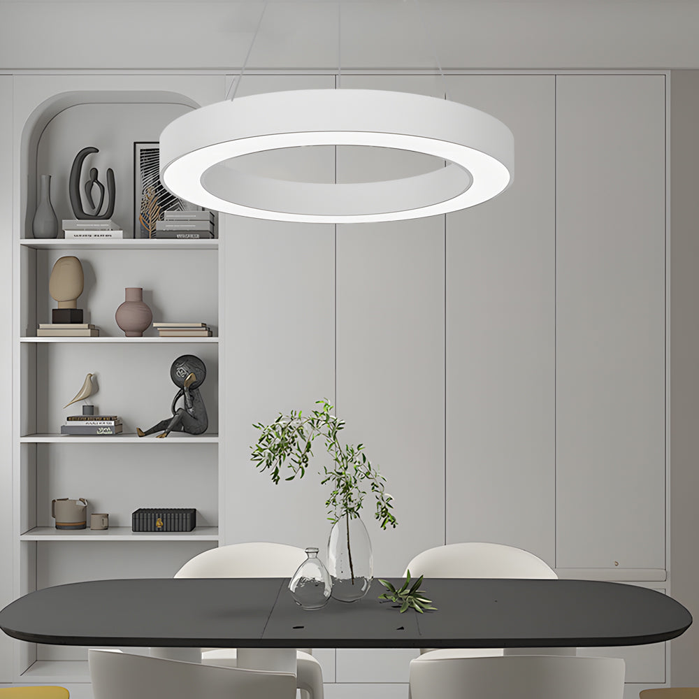LED Pendant Ring Ceiling Light Modern Metal Acrylic Light