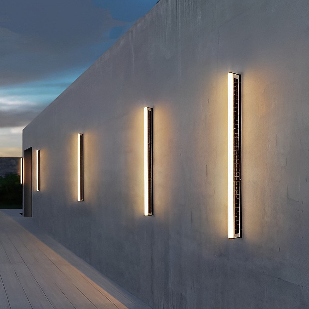 LED Wall Solar Light Outdoor Waterproof Linear Light