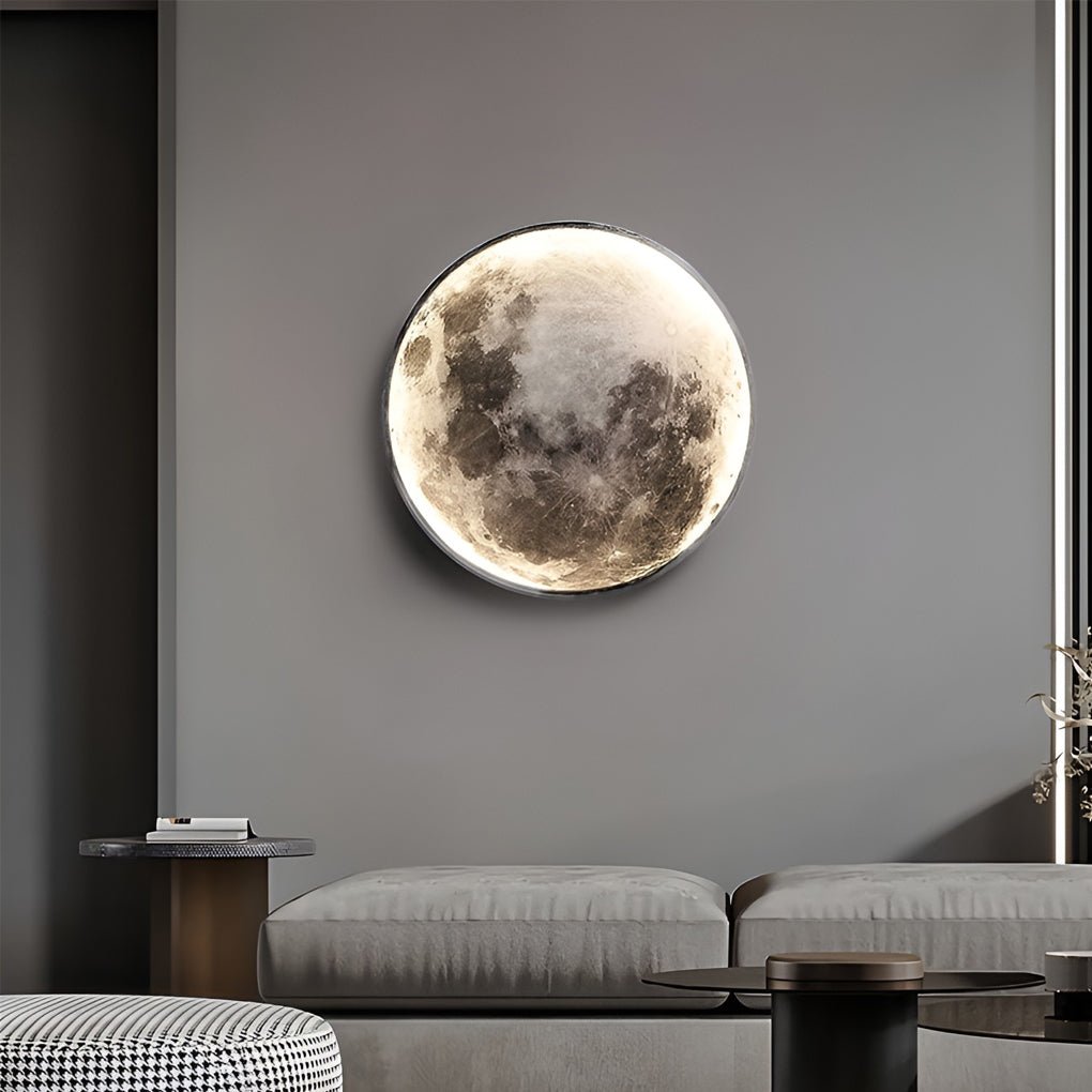 Full Moon Lamp Wall Modern Round LED Artistic Lamp