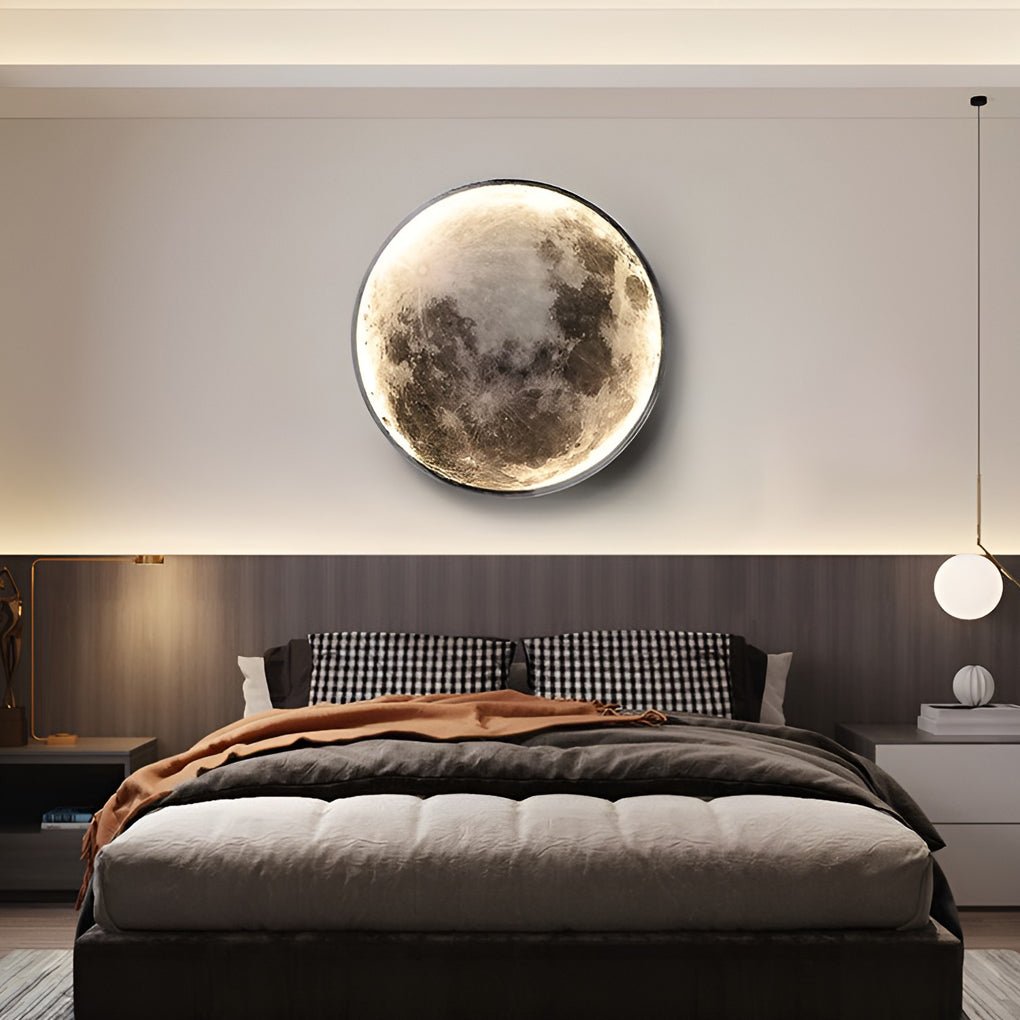 Full Moon Lamp Wall Modern Round LED Artistic Lamp