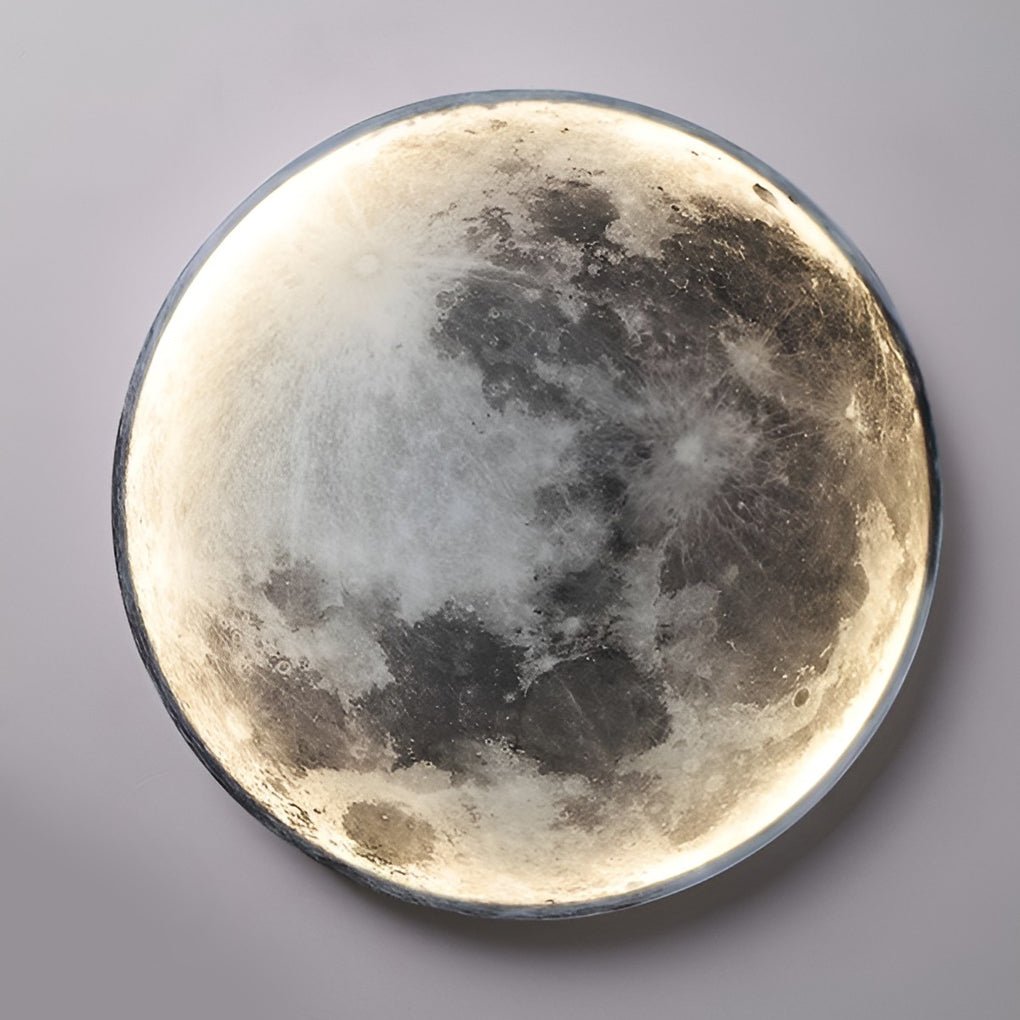 Full Moon Lamp Wall Modern Round LED Artistic Lamp