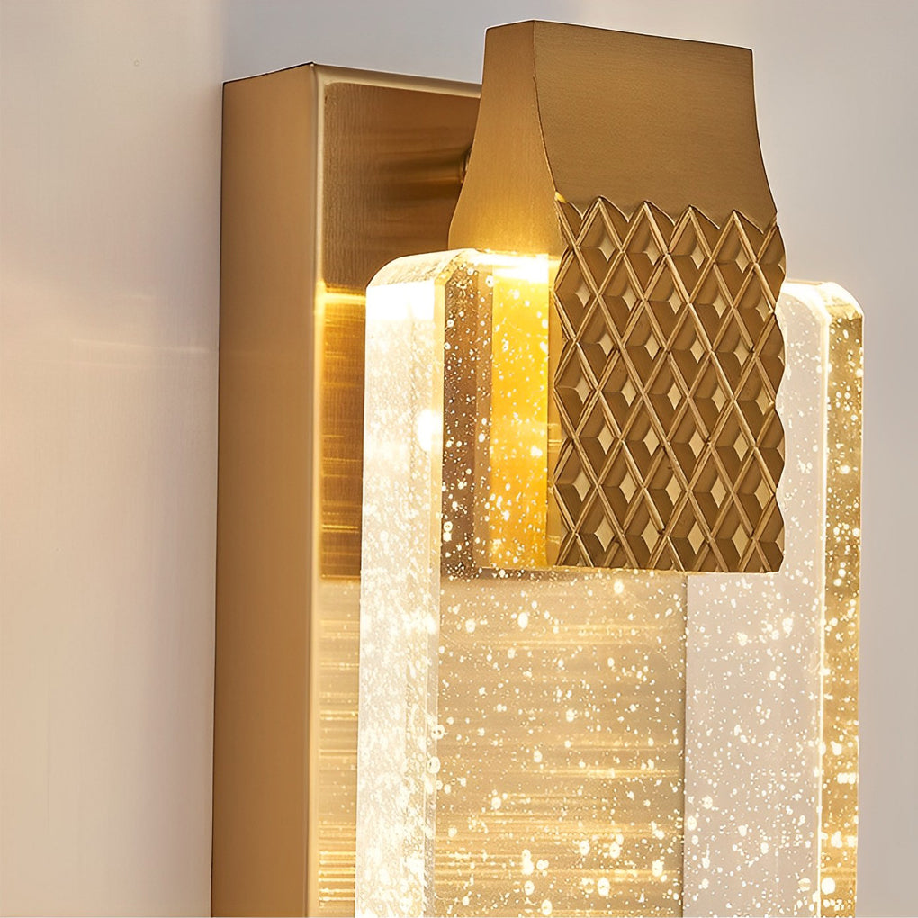 Luxury Modern Wall Lights Living Room LED Linear Crystal Lamp